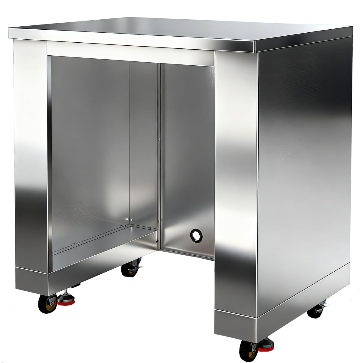 BODEGA 24Inch Stainless-Steel Outdoor Kitchen Cabinet for Beverage Refrigerator,freestanding & Under Counter Kitchen Appliance Cabinets Module is Designed to UnderCounter Beverage Cooler