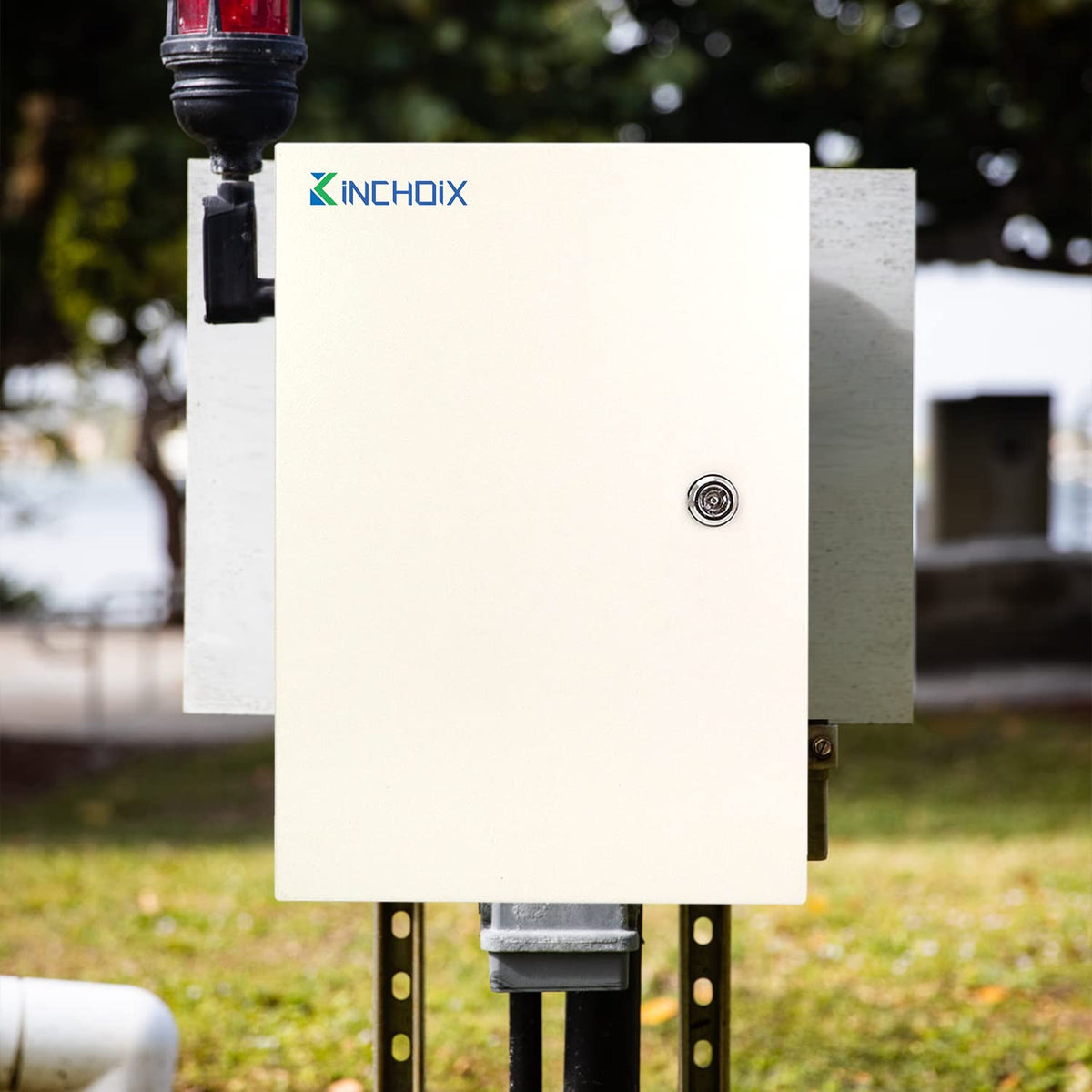 Kinchoix Outdoor Electrical Box 20 x 16 x 8'' Nema 4X Enclosure Weatherproof Electrical Junction Box Waterproof Electrical Enclosure Lockable Junction Box