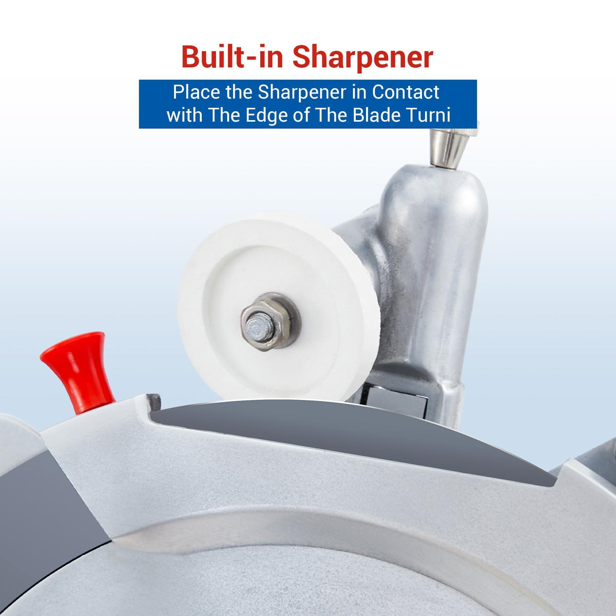 GarveeLife Automatic Meat Slicer Commercial Meat Cutter for Resturant Kitchen Use, with 12" Carbon Steel Blade