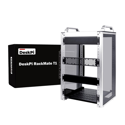 GeeekPi 8U Network Rack, 10 inch Mini Server Rack for Network, Servers, Audio, and Video Equipment, DeskPi RackMate T1, 7.87 inch Depth