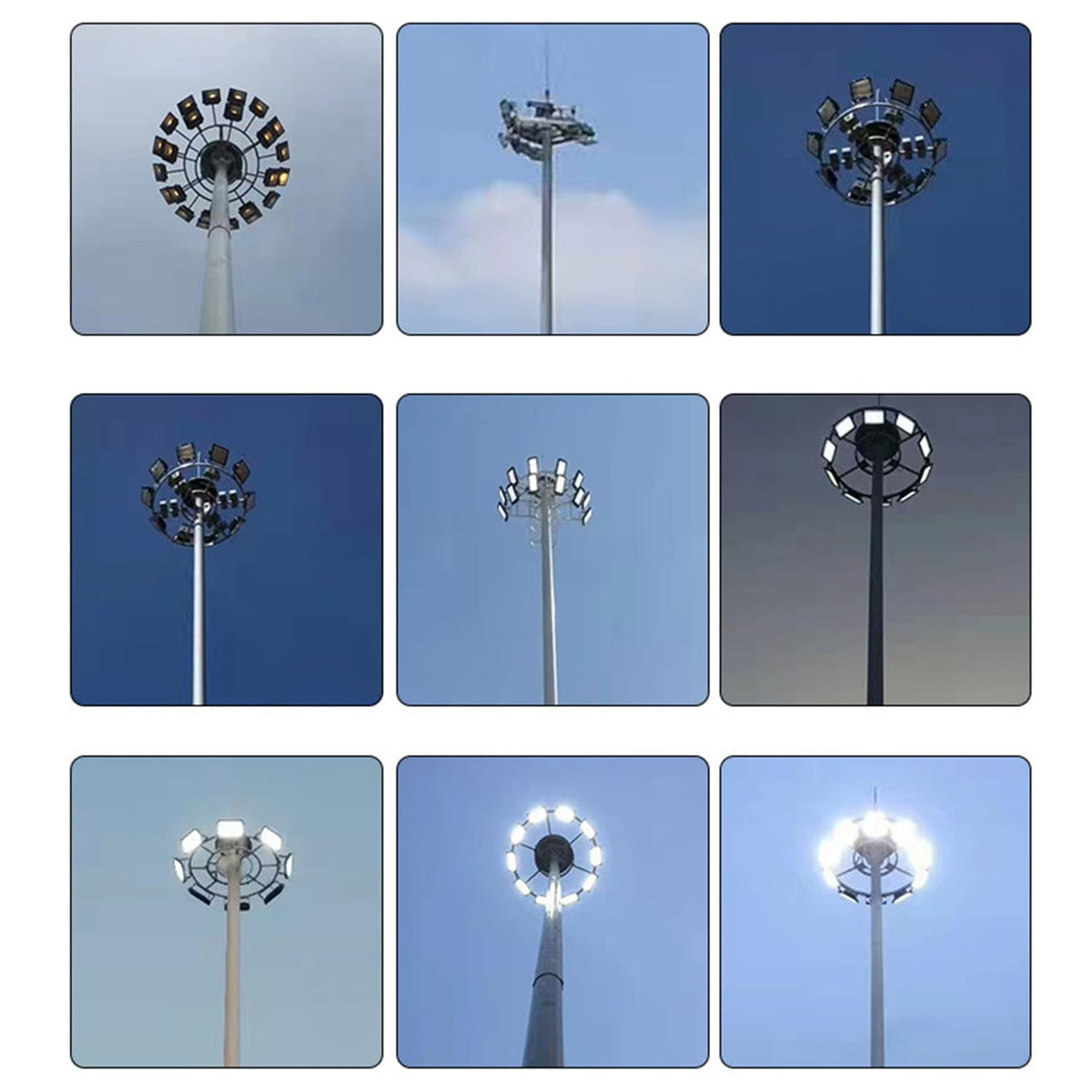 BIRITALO 240W LED Stadium Flood Lights Outdoor 36000LM Super Bright Yoke Wall Mount Parking Lot floodlights 5000K 100V-277V Commercial IP65 Waterproof 240 Watt Shoebox Barn Lamp for Arena Court