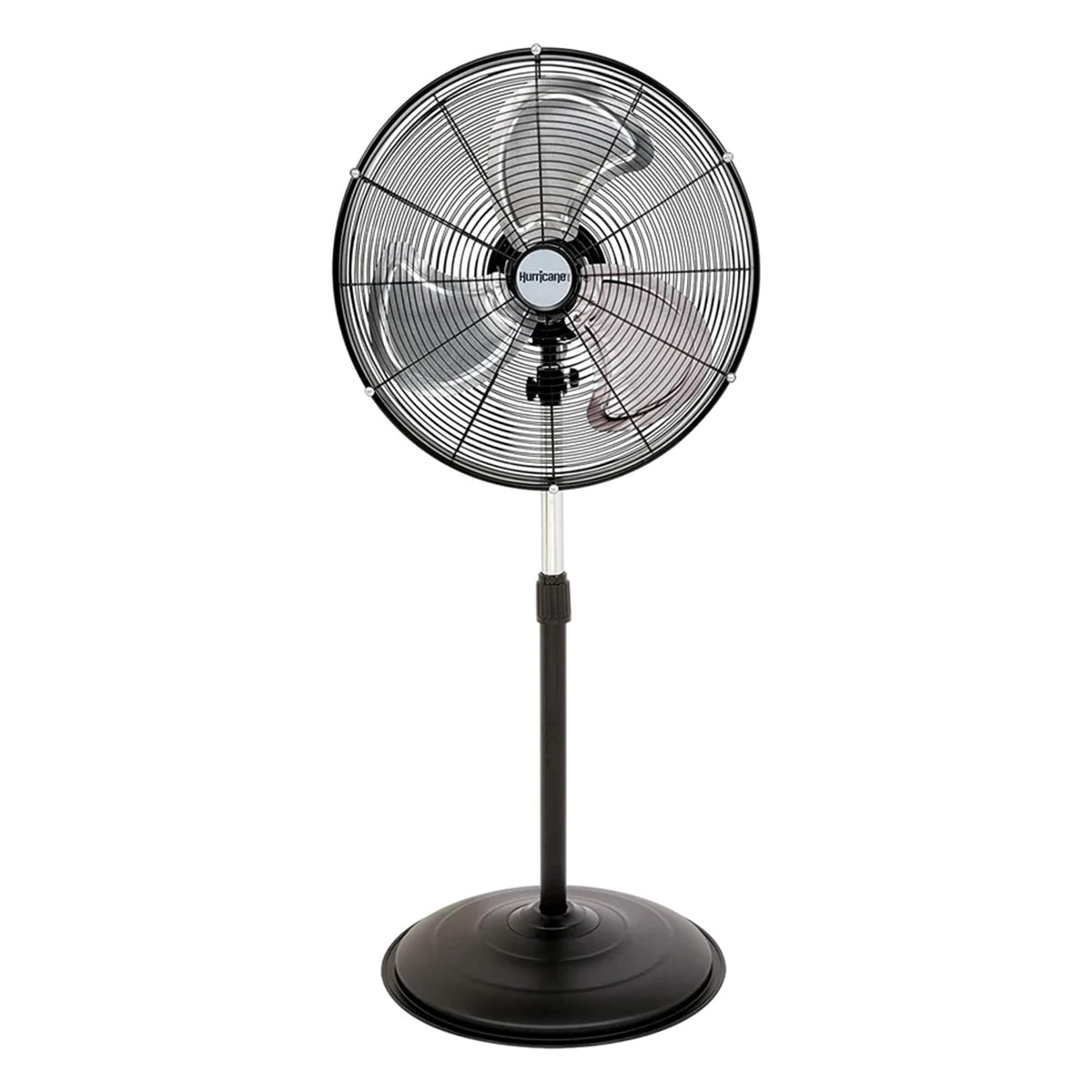 Hurricane Pro High-Velocity Oscillating Metal Stand Fan w/ 3-Speed Setting, 20" - Heavy-Duty Cooling Pedestal Unit w/ 4500 CFM, Adjustable Tilt & Height for Home, Garage, Gym & Workshop