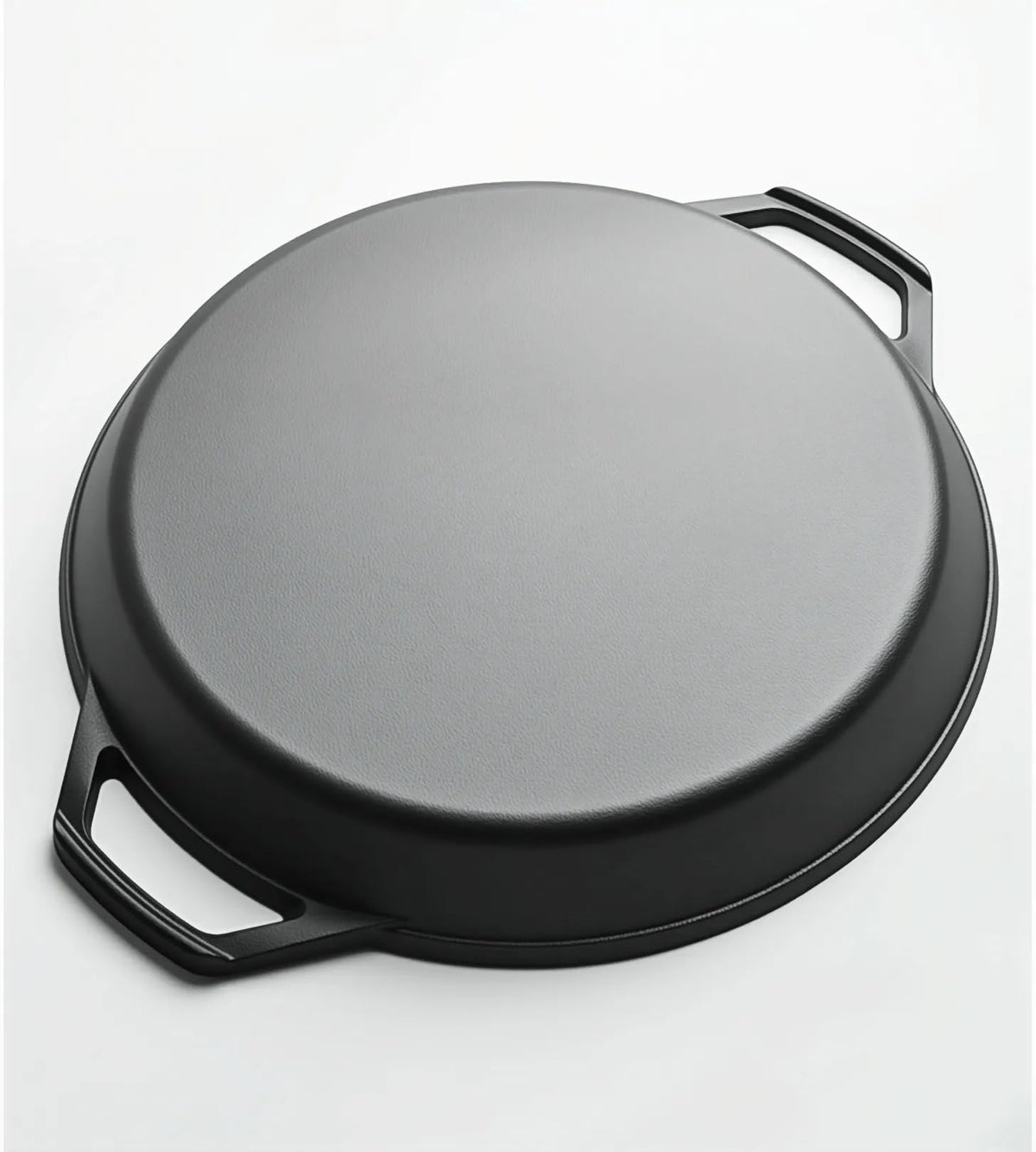 20-inch Pre-Seasoned Cast Iron Skillet - Dual Assist Handles - Nitrided Rust-Proof - For Oven, Stovetop, Grill & Campfire