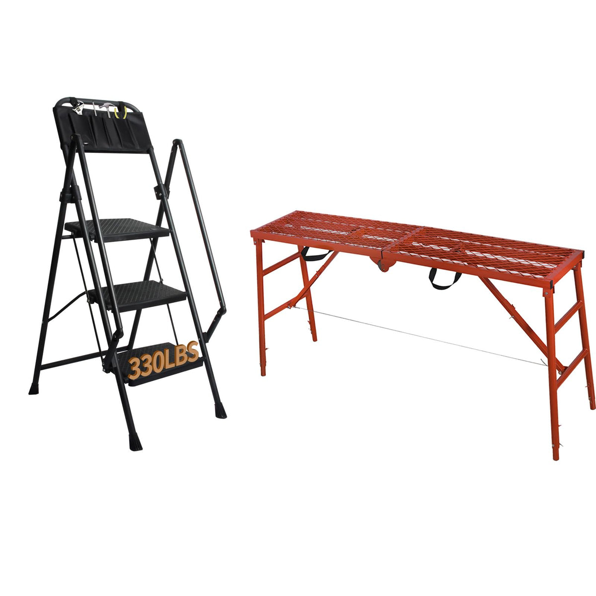 LEADALLWAY Scaffolding Platform and LEADALLWAY 3 Step Ladder