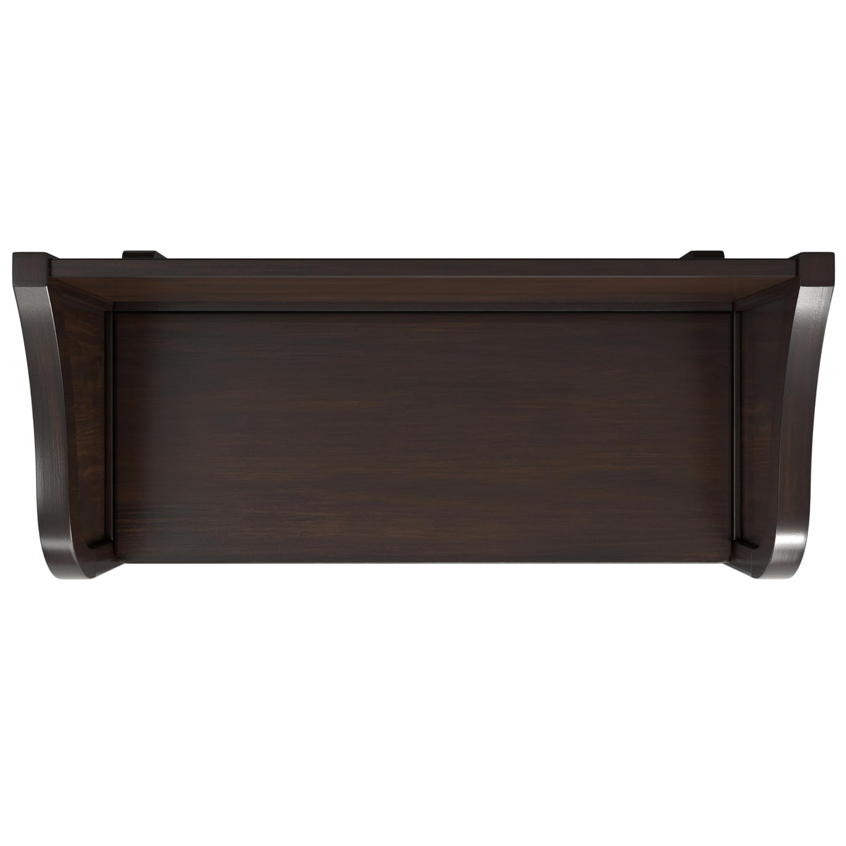 SIMPLIHOME Connaught SOLID WOOD 42 inch Wide Traditional Entryway Storage Bench with Shelf in Chestnut Brown for the Living Room, Entryway and Family Room