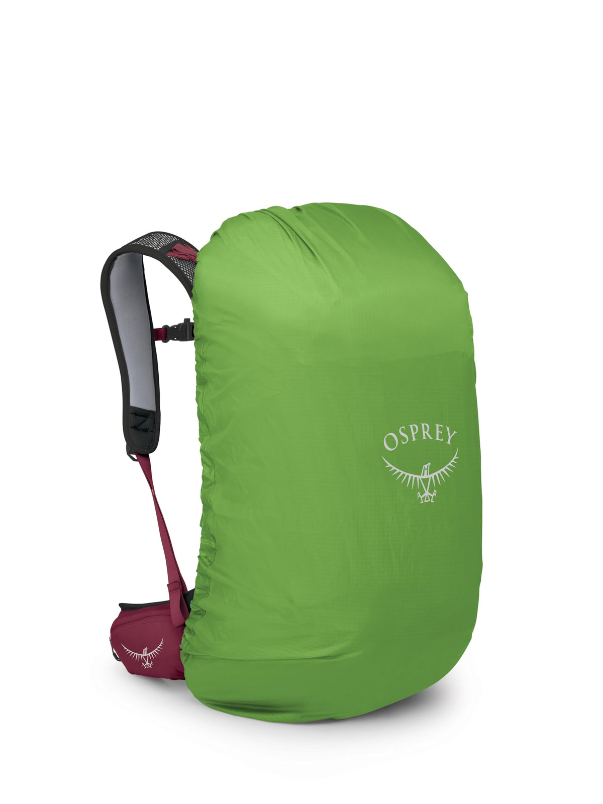 Osprey Hikelite 32L Lightweight Hiking Backpack - Durable Travel Daypack with Rain Cover for Men and Women, Chameleon/Black, M/L