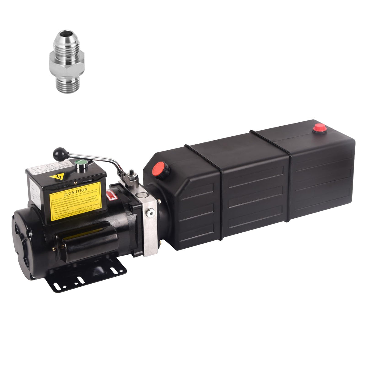 Doppy Hydraulic Pump 16 Quart, 4 Gallon Hydraulic Power Unit 220V 2HP 3450 RPM Single Phase Electric Hydraulic Car Lift Pump for Dump Trailer Car Lifting & Industrial