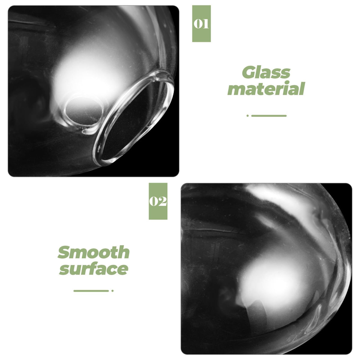 Gatuida Wall Hanging Hydroponic Planter Vase, Glass Wall Terrarium for Indoor Plants, Decorative Flat Glass Vase for Home Décor, 1pcs