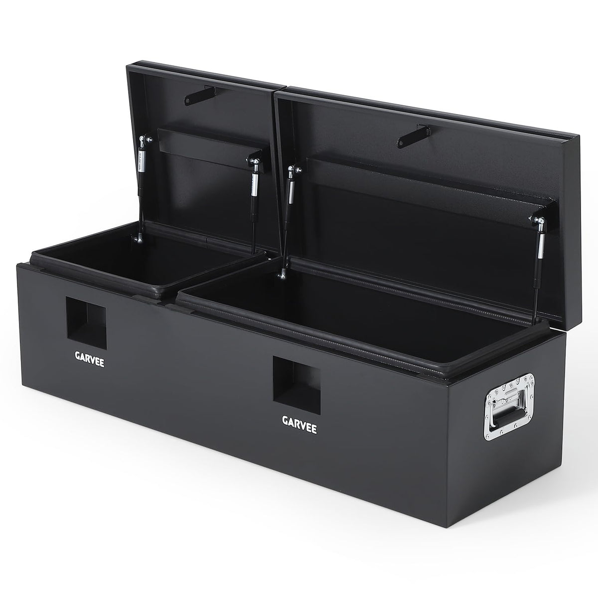 GarveeLife Steel Truck Bed Tool Box, 48x16x14 Inch Storage Box with Side Handle, Chest Toolbox Weatherproof Organizer for Pickup Truck RV Trailer