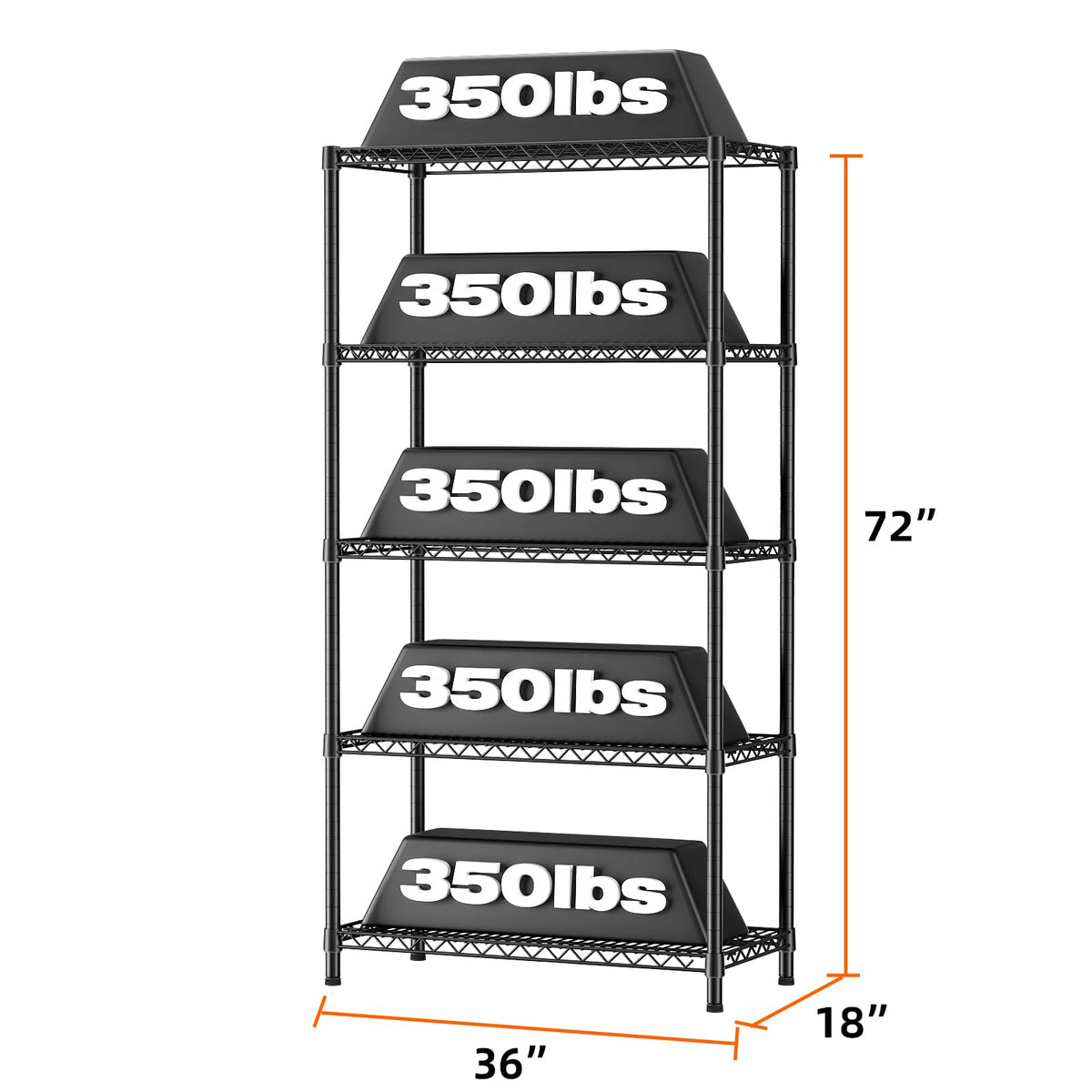 SINGAYE Shelf Closet Wire Shelving：Adjustable Metal Unit for Laundry Room Organization Bathroom Kitchen Home Garage Storage Pantry Rack Shelves