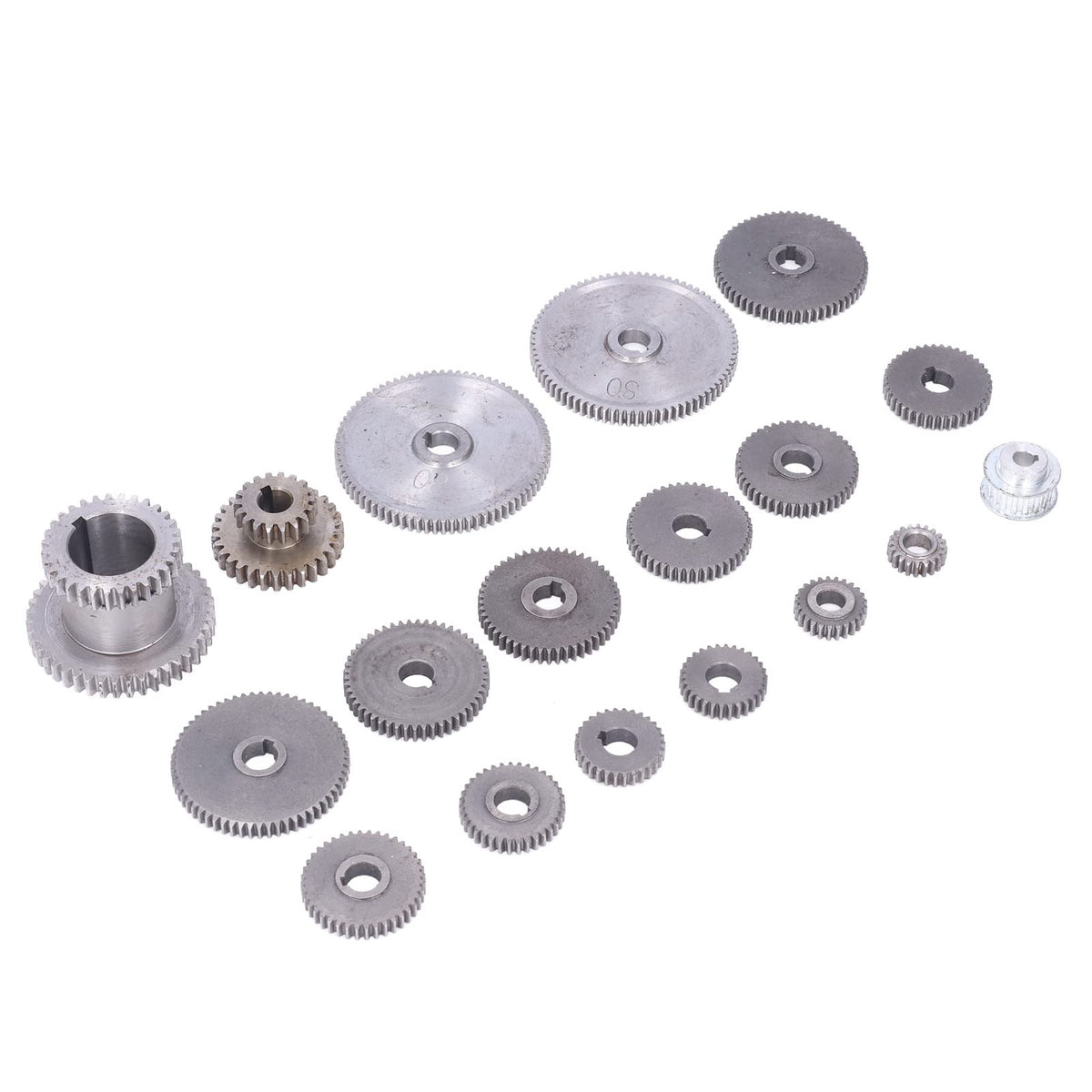 Metal Gears, Mini Gears Set, Metal Lathe Gears Kit Multiple Sizes Mini Lathe Replacement Gears for Cutting Machine for CJ0618 Mini Lathes & Milling Machines