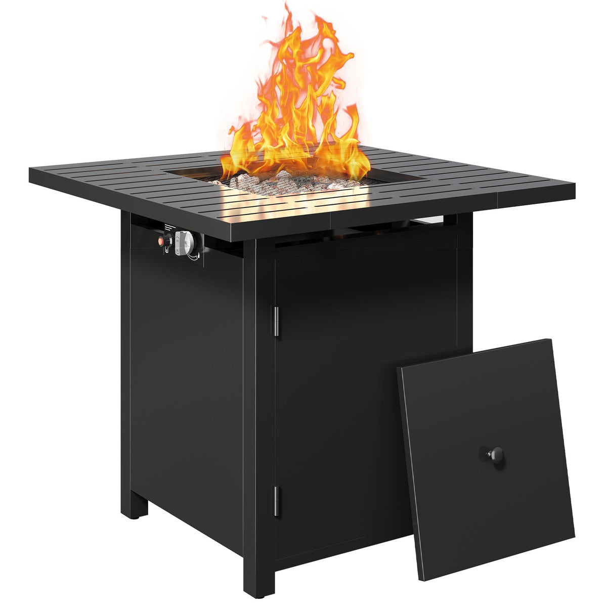 Wisteria Lane 30" Propane Fire Pit Table, 50,000 BTU Gas Fire Pit for Outside, Outdoor Fire Pit with CSA Certification for Backyard Balcony Garden Patio Deck