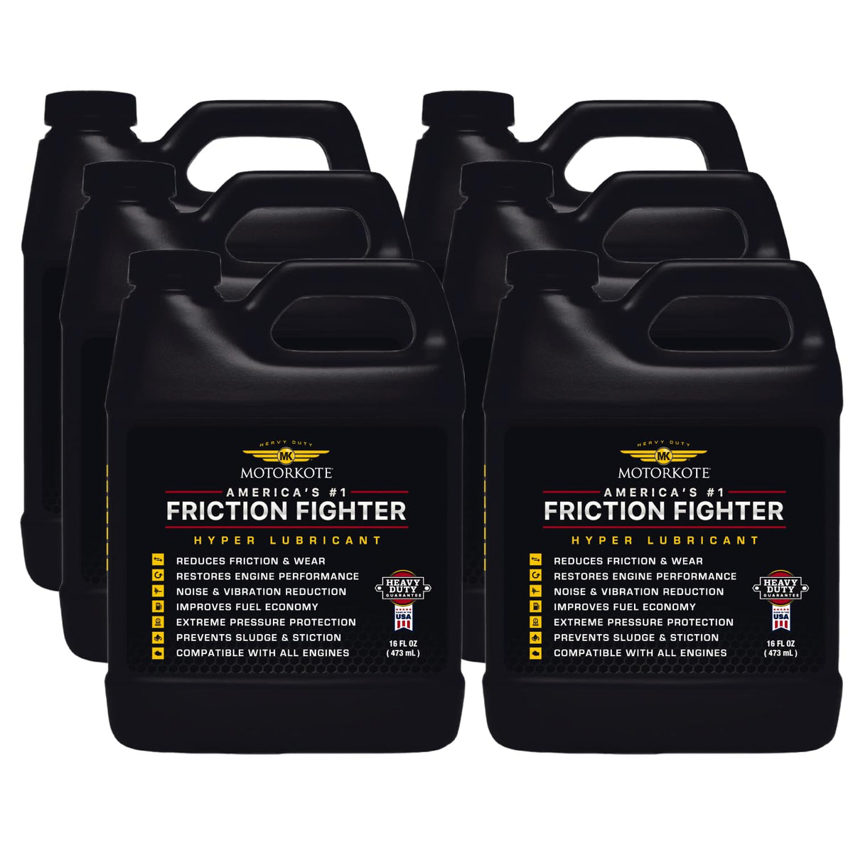 Motorkote MK-HL16-06-6PK Heavy Duty Hyper Lubricant, 16-Ounce, 6-Pack
