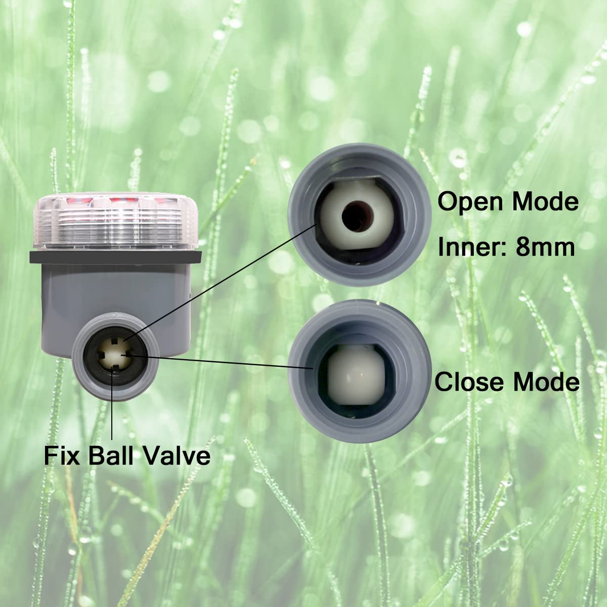 Yardeen Electronic Water Timer Garden Irrigation Controller Digital Intelligence Watering System LCD Waterproof, No Water Pressure Required