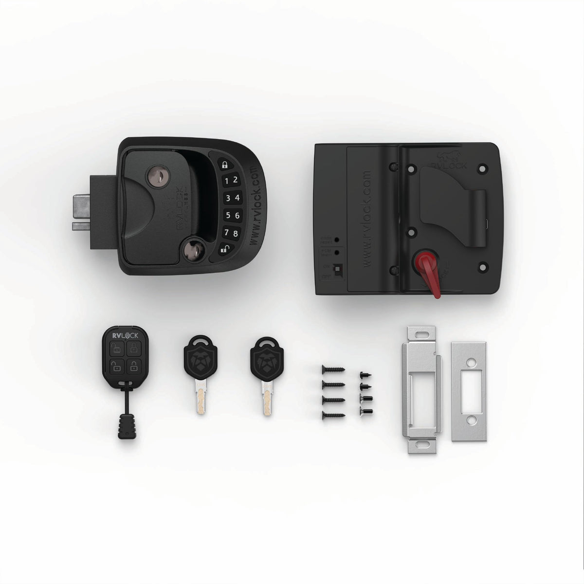RVLOCK Compact RV Lock Keyless Entry, Secure Replacement for Camper Latch, Great RV Door Lock Replacement for Trailers with Patented Security Technology