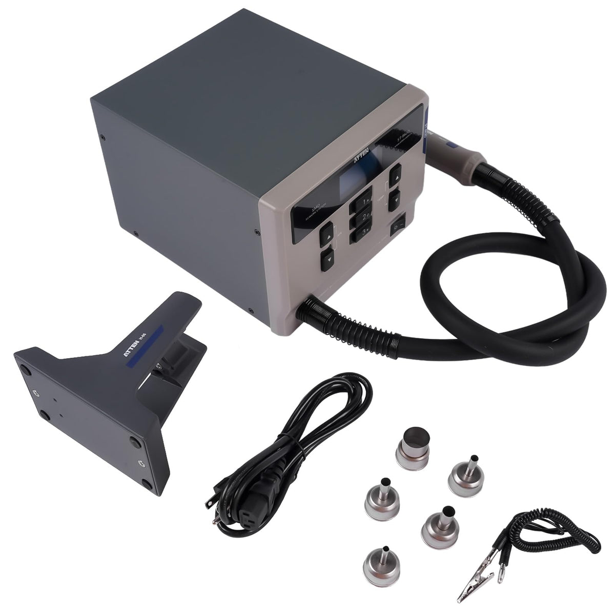 Getanye ST-862D Hot Air Gun Soldering Station, 1000W Digital Display Rework Station, Automatic Sleep, Adjustable Temperature, ST862D
