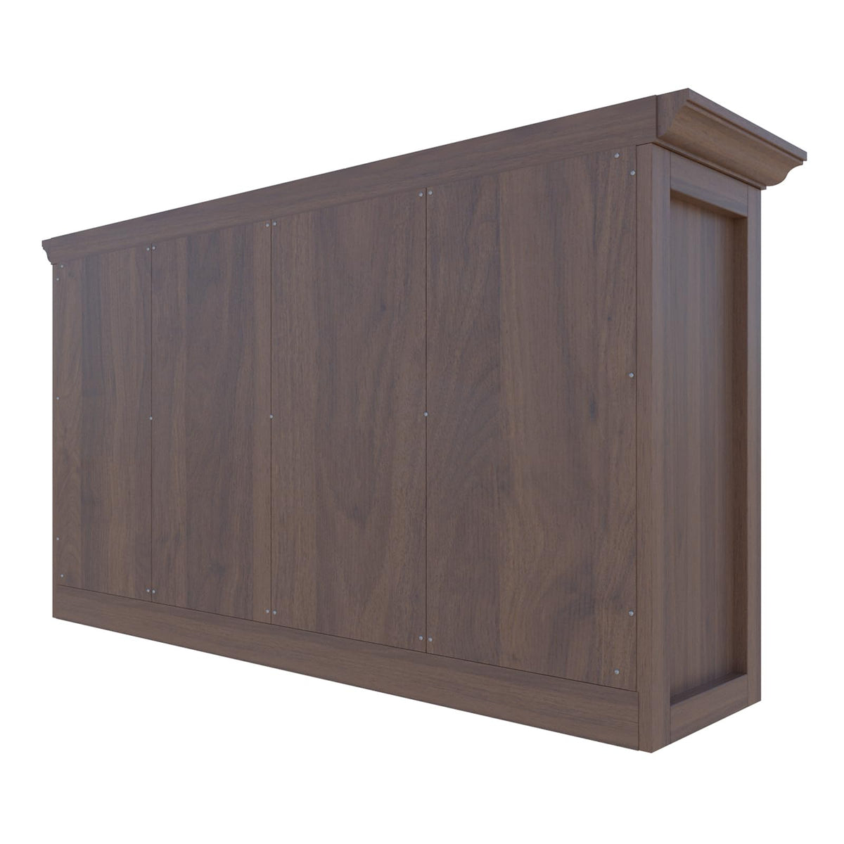 OSCHF Cube Shelf Bookcase with Base - Wooden 2 Tiers Floor Standing Low Storage Cabinet for Home and Office, 8-Cube Lattice Bookshelf, Walnut