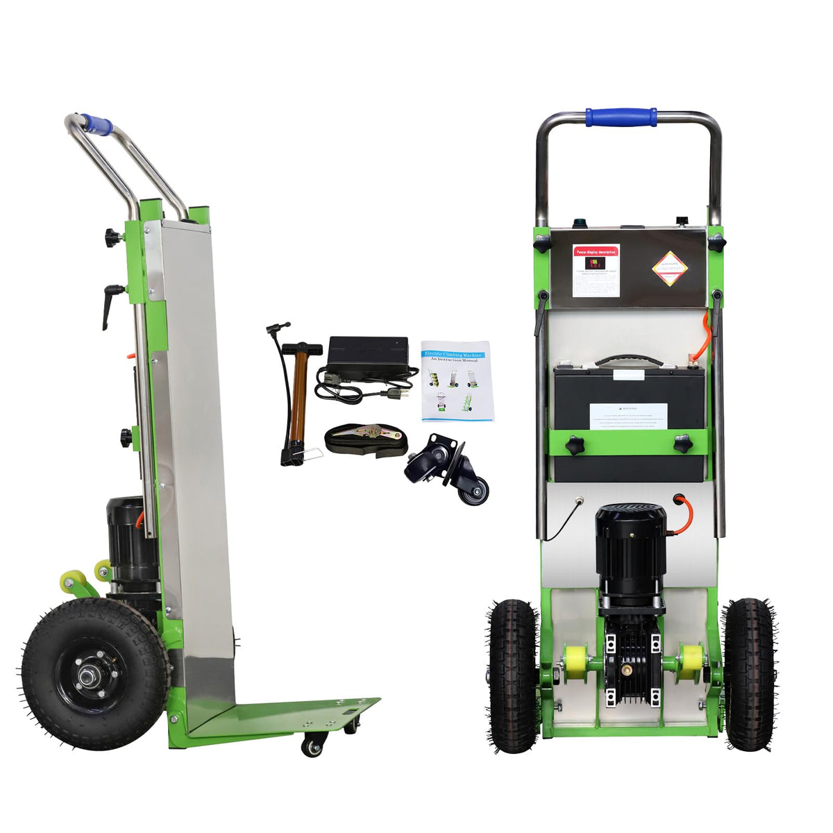 RXFSP 880lb Electric Stair Climbing Hand Trucks Also Suitable for Curved Stairs, Heavy Duty Stair Climbing Dolly Up and Down Stairs Effortless