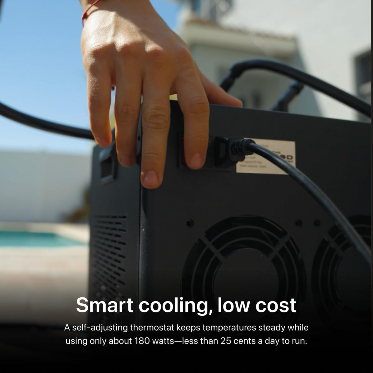 The Pod Company Pro Water Chiller – 0.5 HP – Ultra Fast 39°F Cooling for Cold Plunge Tubs – High-Power System for Heavy Use & Hot Climates – Compatible with Ice Pod & Long Pod