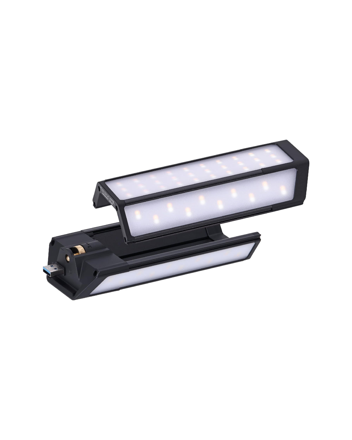 Claymore 3Face Pro Wing (Black) - Rechargeable Surface Area Light Bar for Camping, Tents, Canopies, Outdoor Events, Street Vendors, Work Lighting, Long-Lasting Battery. Adjustable Light Modes.