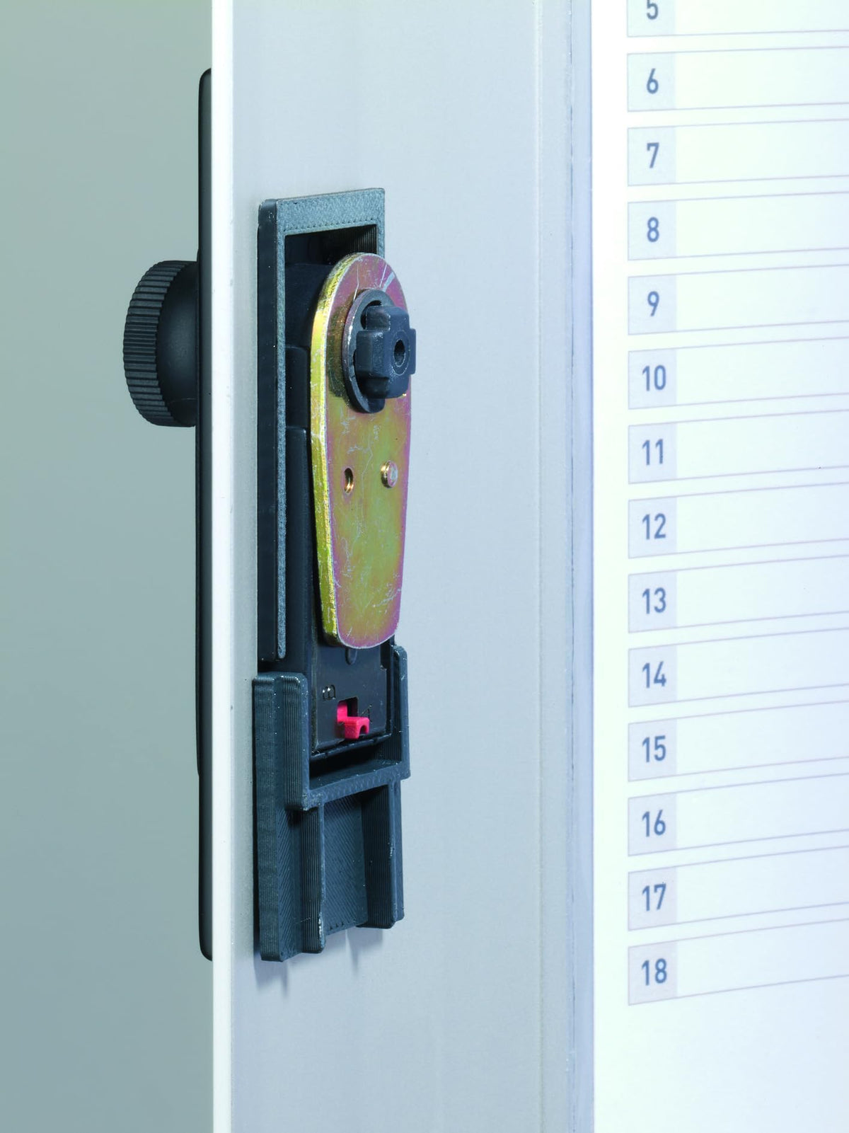 Durable Key Safe Box Plus - Wall Mounted Key Holder Cabinet with Combination Lock Holds 54 Key Clip Keys - Aluminum Silver Key Safe Including 6 Key Clip Tags and Key Drop Slot - Securely Lock Keys