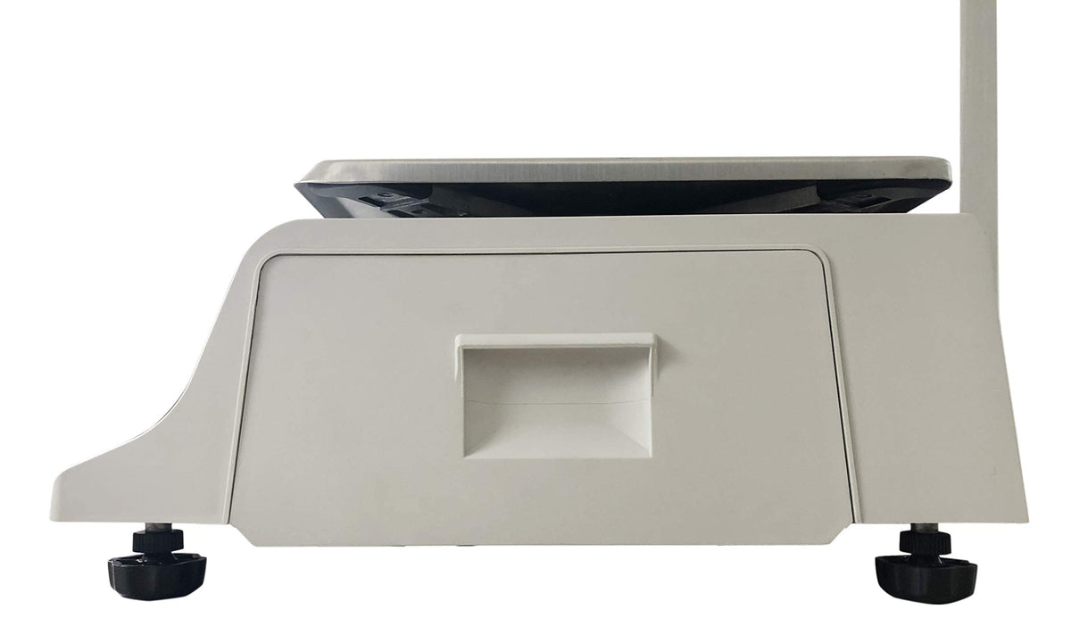 VisionTechShop DLP-300 Label Printing Scale Pole Display, 30/60lbs Capacity, 0.01/0.02lbs, NTEP Legal for Trade