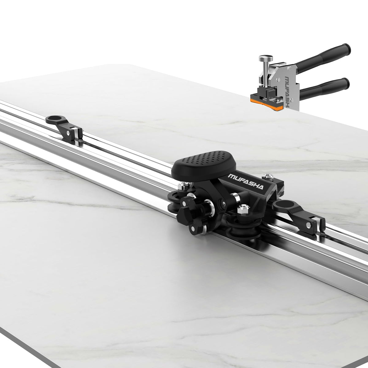 70 Inch Large Manual Tile Cutter with Aluminum Alloy Rails Porcelain Ceramic Tile Cutter With Case Cutting Length Up To 62.8 Inches