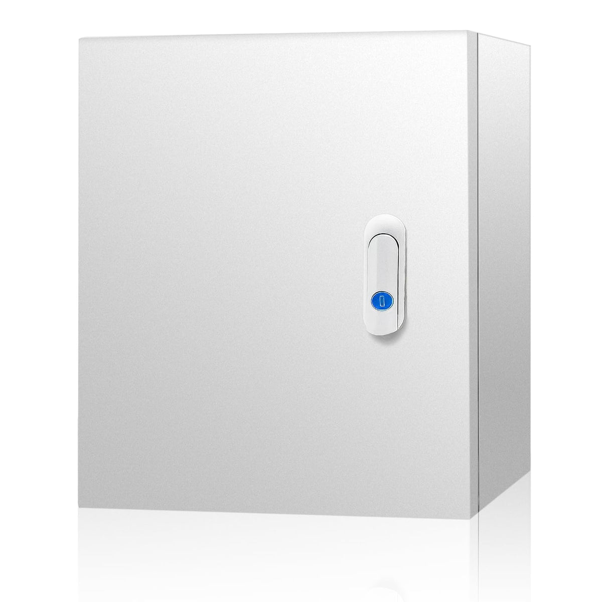 Outdoor Electrical Box 20 x 20 x 8''D NEMA 4X Enclosure Steel Box, Waterproof & Dustproof Outdoor/Indoor Lockable Electrical Junction Box, with Mounting Plate