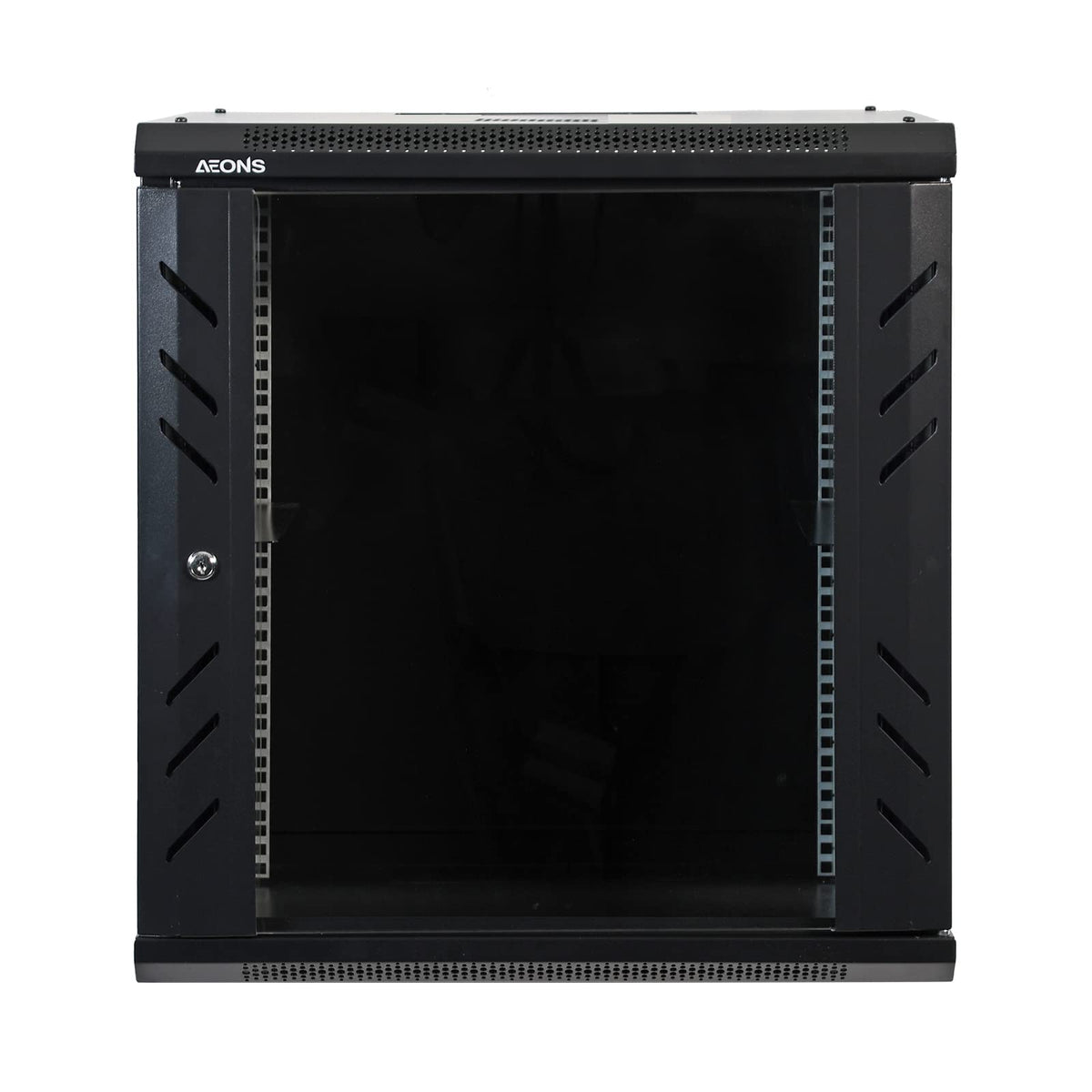 12U Professional Wall Mount Network Server Cabinet Enclosure 19-Inch Server Network Rack Low-Profile Black