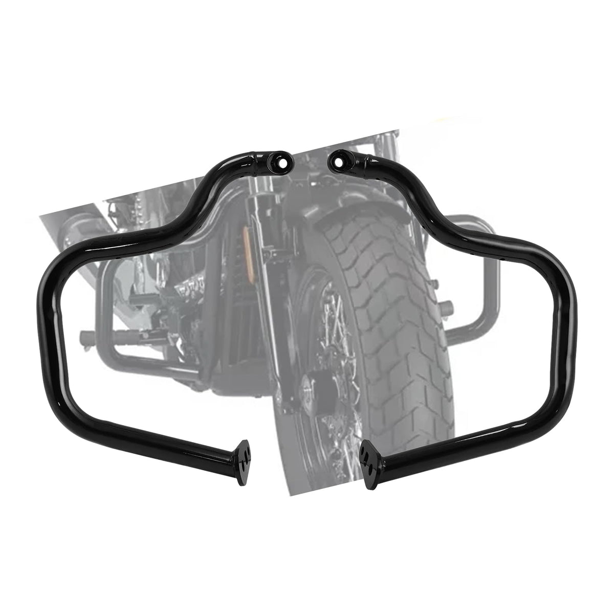 TiCoast Motorcycle Black Engine Guard Rear Highway Crash Bar for Indian Scout Bobber Classic Limited Scout Classic Limited 2025