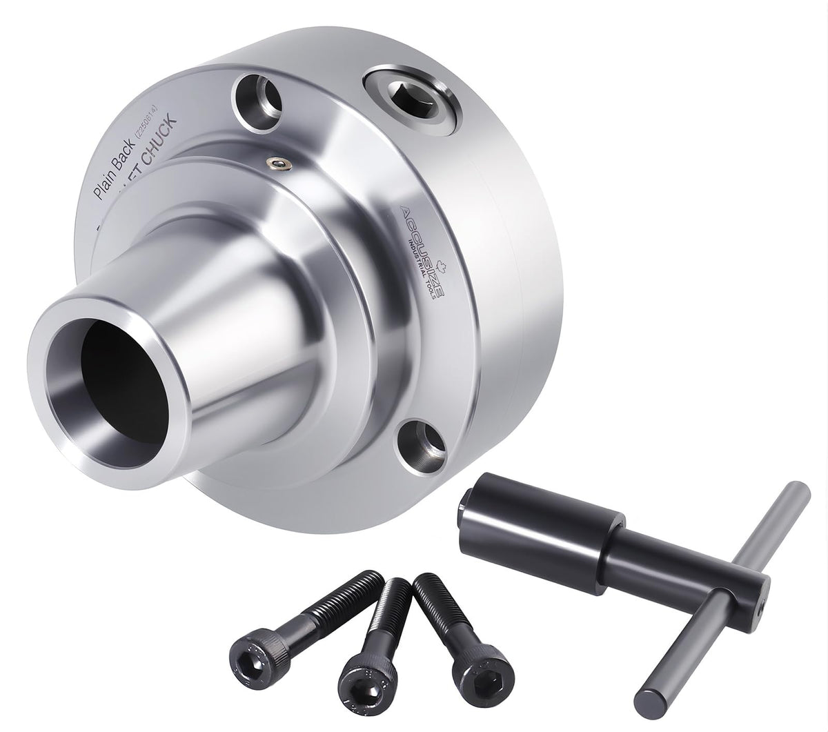Accusize Industrial Tools 5C 5'' Collet Chuck, Plain Back, for Lathe Machine, 0269-0010