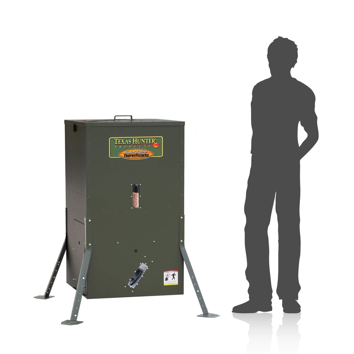 Texas Hunter Directional Fish Feeder w/Adjustable Legs - 175 lb. Fish Feed Capacity - Model DF300AL