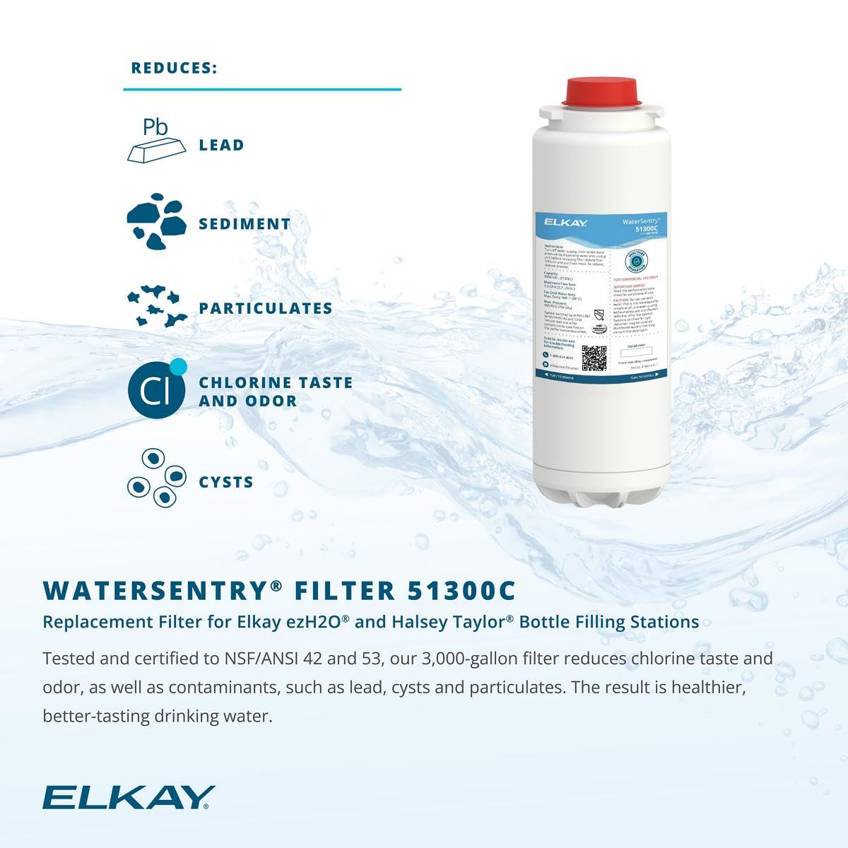 Elkay LZSTL8WSSK Filtered Bi-Level Fountain & EZH2O Bottle Filler, Stainless 120