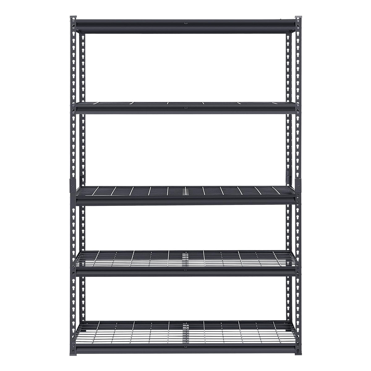 VEVOR Storage Shelves, 3000 lbs, 5 Tier Heavy Duty Garage Shelving, 20" D x 48" W x 72" H Adjustable Metal Shelves for Industrial Shelving Unit Utility Shelf, for Kitchen, Warehouse, Basement, Black