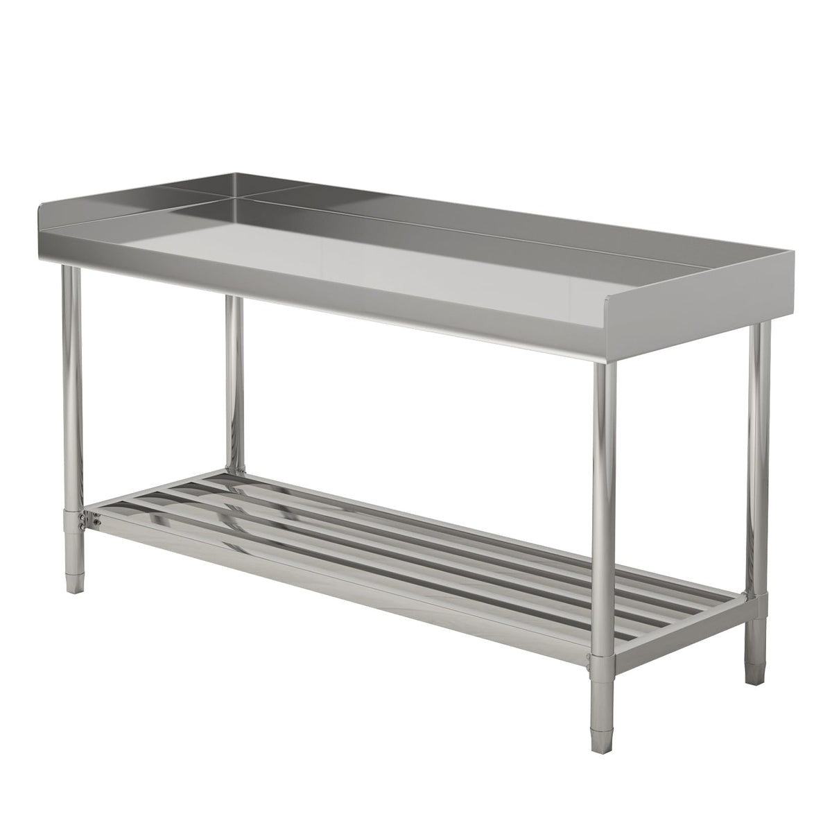 ActiveTrail Stainless Steel Work Table,24"X48" NSF Commercial Kitchen Prep Table with Backsplash & Adjustable Shelf,Heavy Duty Workstation for Restaurant, Home & Hotel