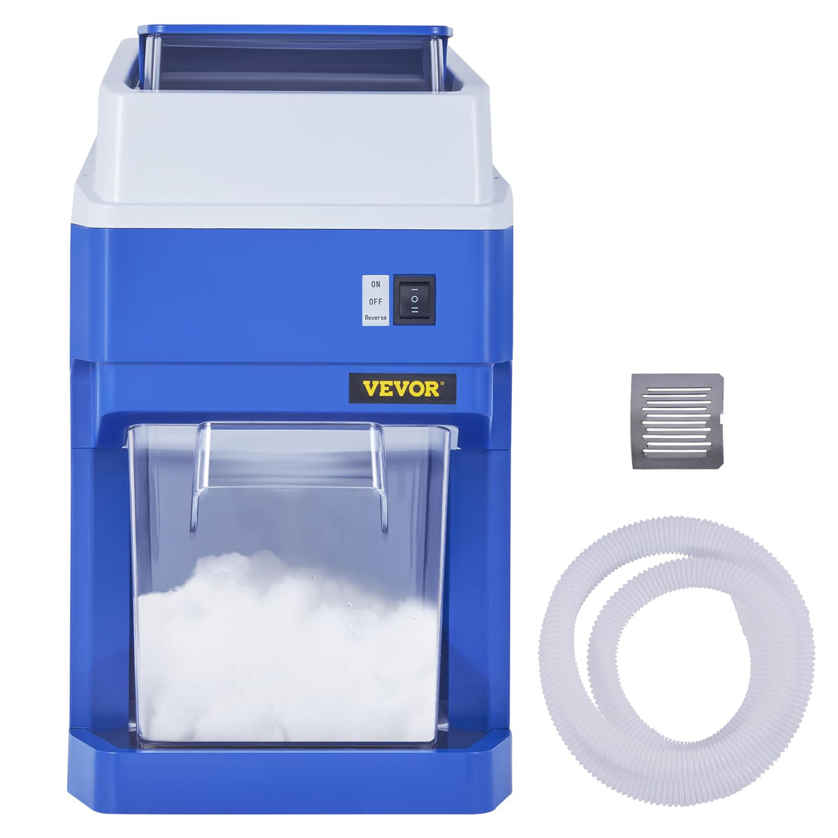 VEVOR Commercial Ice Shaver Crusher, 265lbs Per Hour Electric Snow Cone Maker with 4.4lbs Ice Box, 650W Tabletop Shaved Ice Machine for Parties Events Snack Bar, Home and Commercial Use