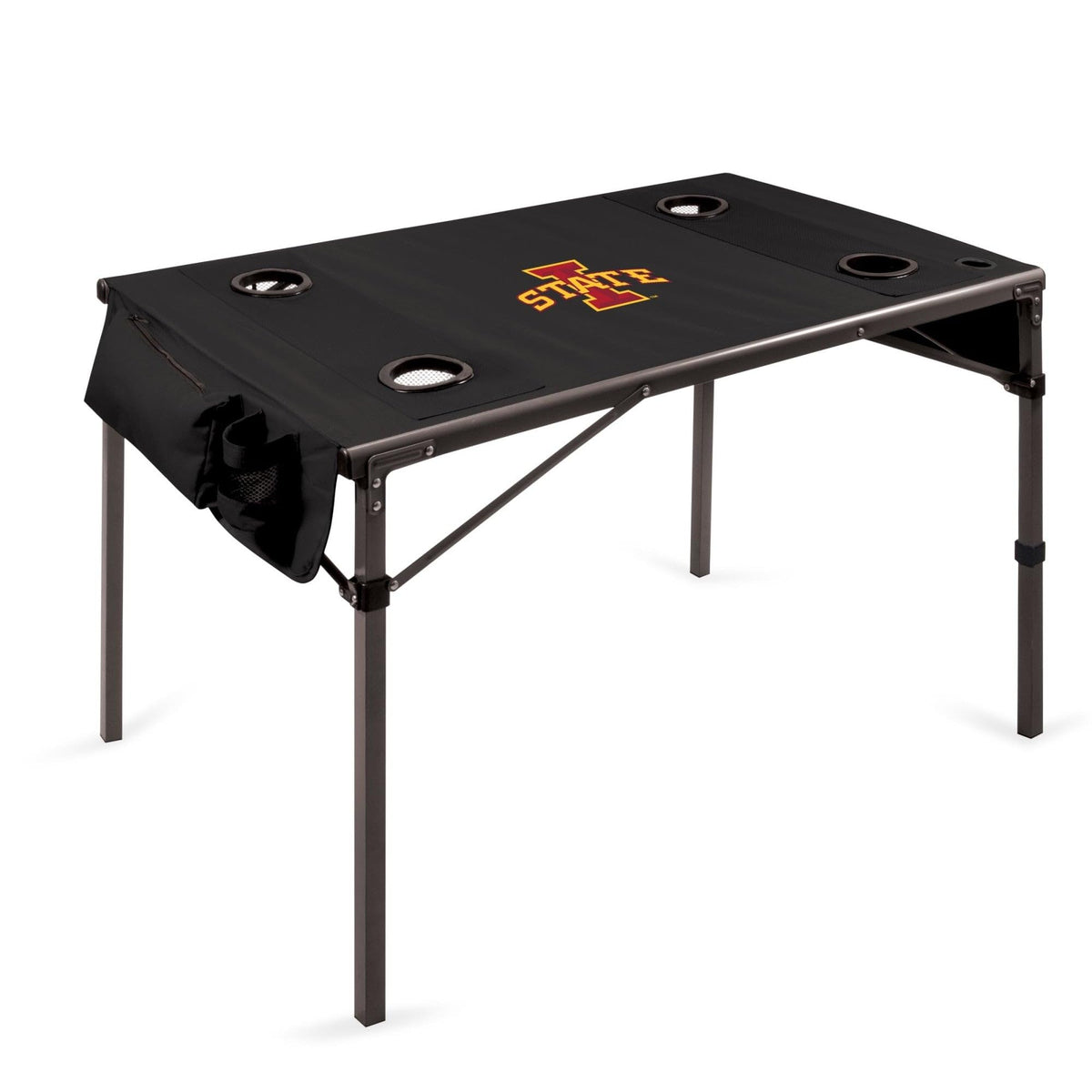 PICNIC TIME NCAA Iowa State Cyclones Soft Top Travel Table, Black, One Size (799-00-179-234-0)