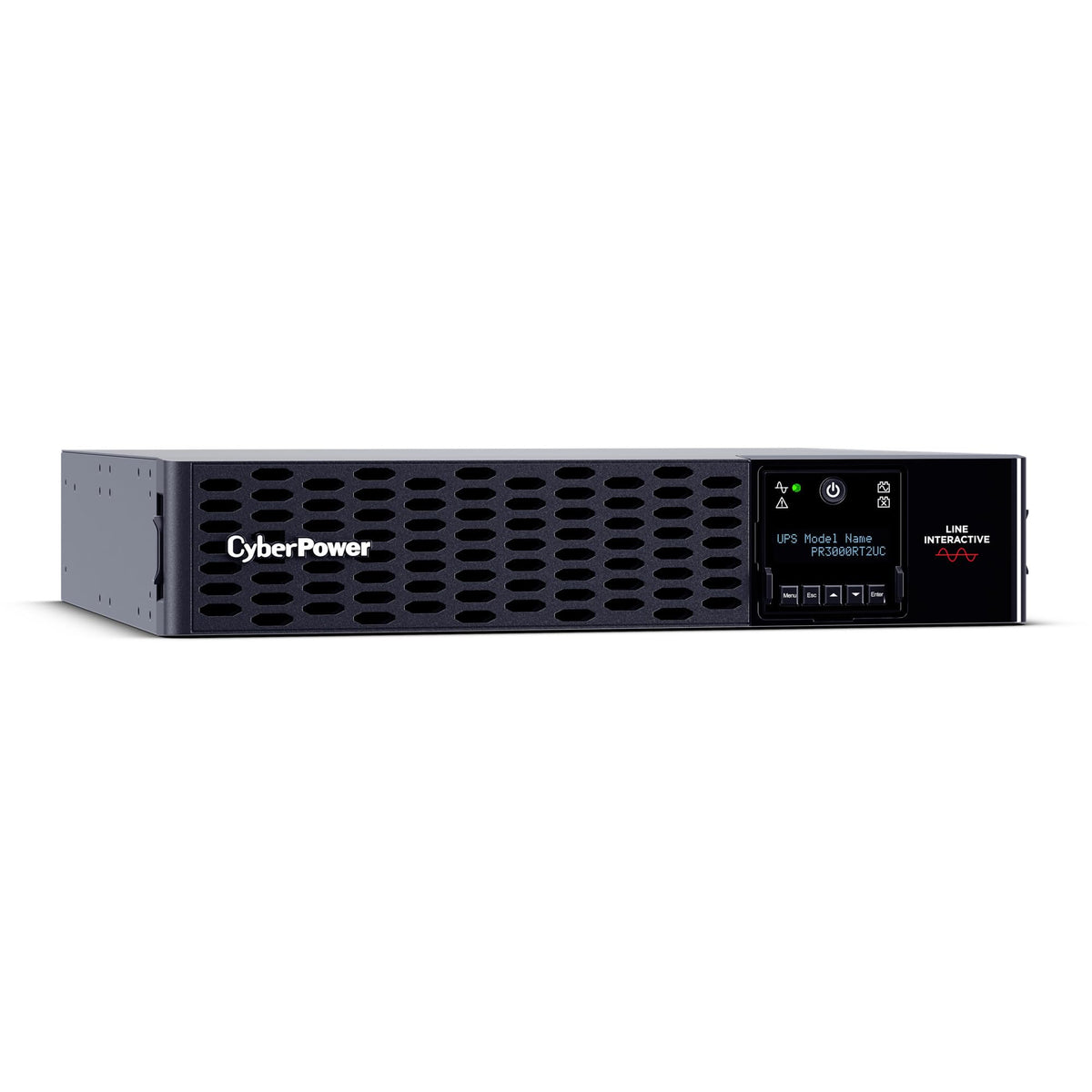 CyberPower PR3000RT2UC Smart App Sinewave UPS Battery Backup and Surge Protector, 3000VA/3000W, 30A, 9 Outlets, 2U Rack/Tower, AVR, Built-in Cloud Monitoring, UL Certified