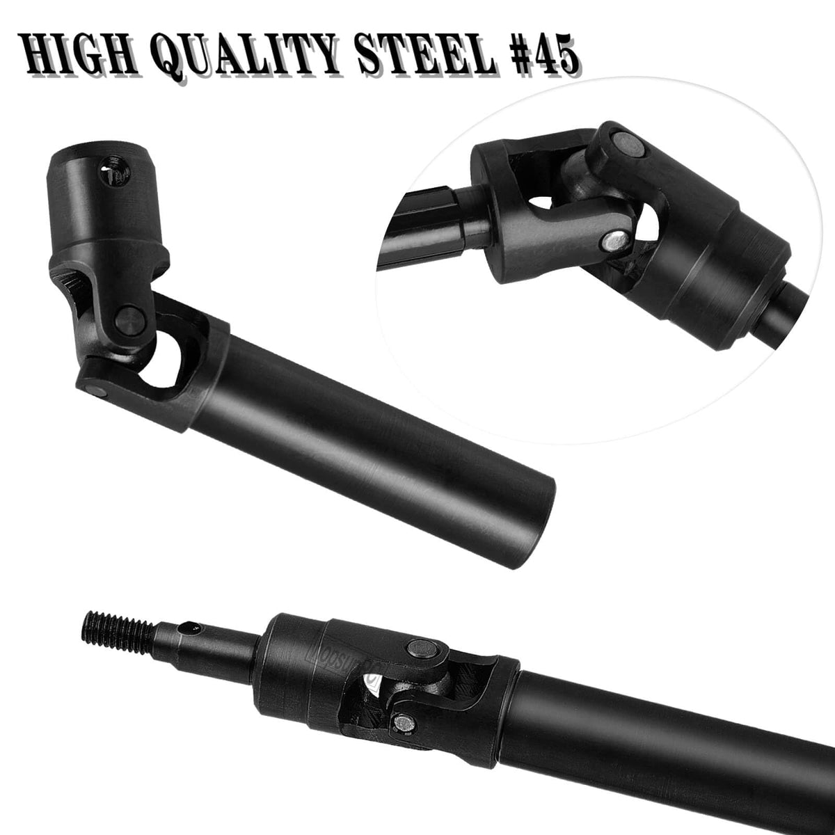 hopsupRC Upgrade Parts for 1/10 Big Rock 4X4 V3 3S BLX,RC Shocks&Arms&Caster Blocks hubs&25T Direct Mount Servo Saver&Steering Bellcranks&CVD&Support&Gearbox&Center Driveshafts&Links,Red