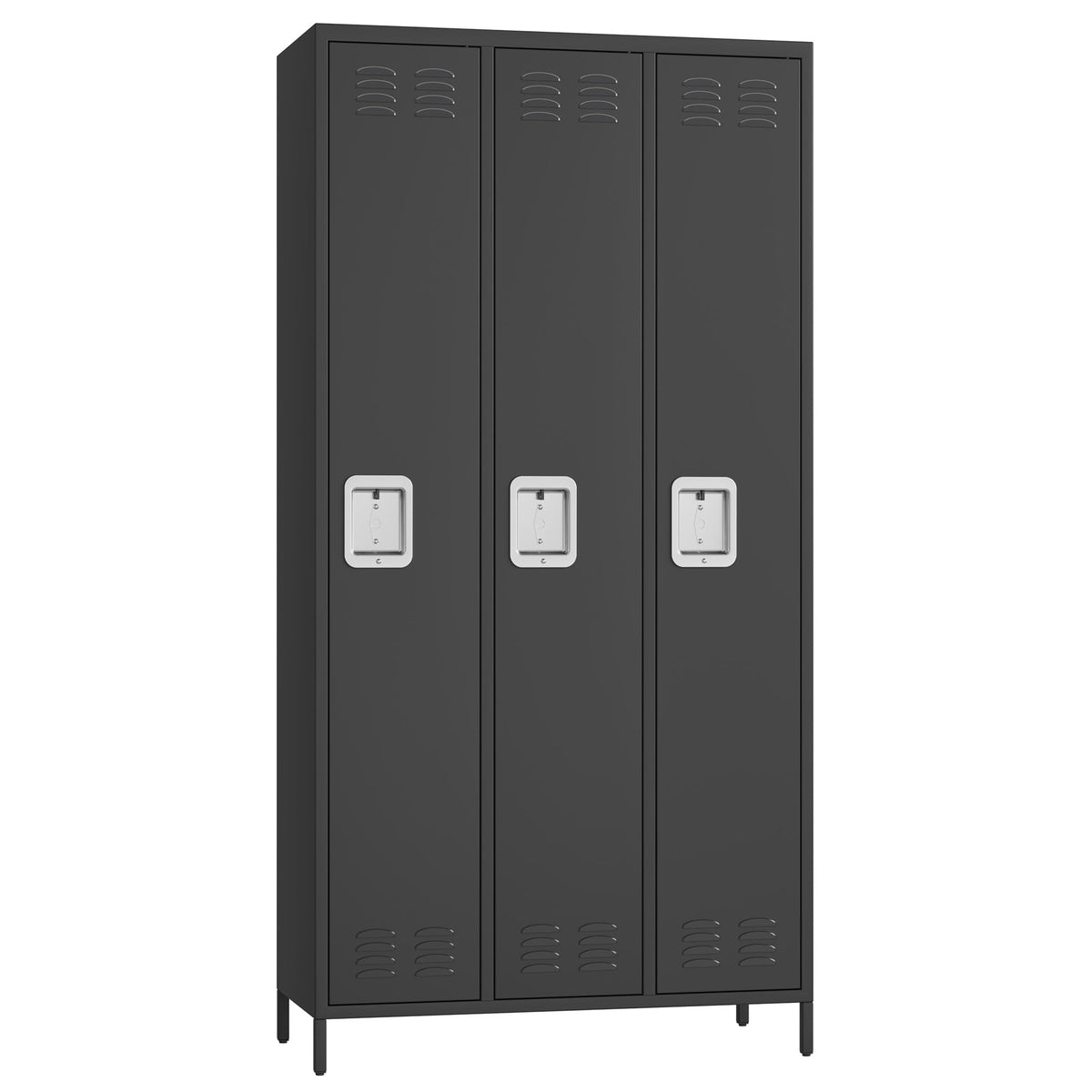 GarveeLife Employee Lockers for Office 3 Doors, Metal Sorage Locker Combination for Employees, Industries Double Tier Metal Locker for Home, School, Gym