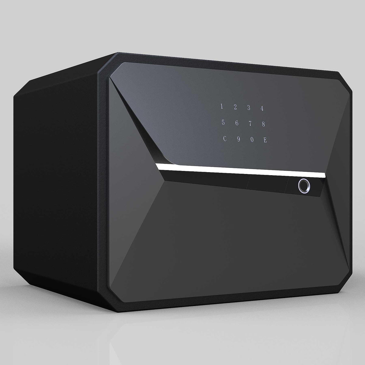 BOFON Fingerprint Smart Safe Box Security Box with Key,1.2 Cubic,Safety Box for Home Office (1.2 Cubic Feet-30Y)