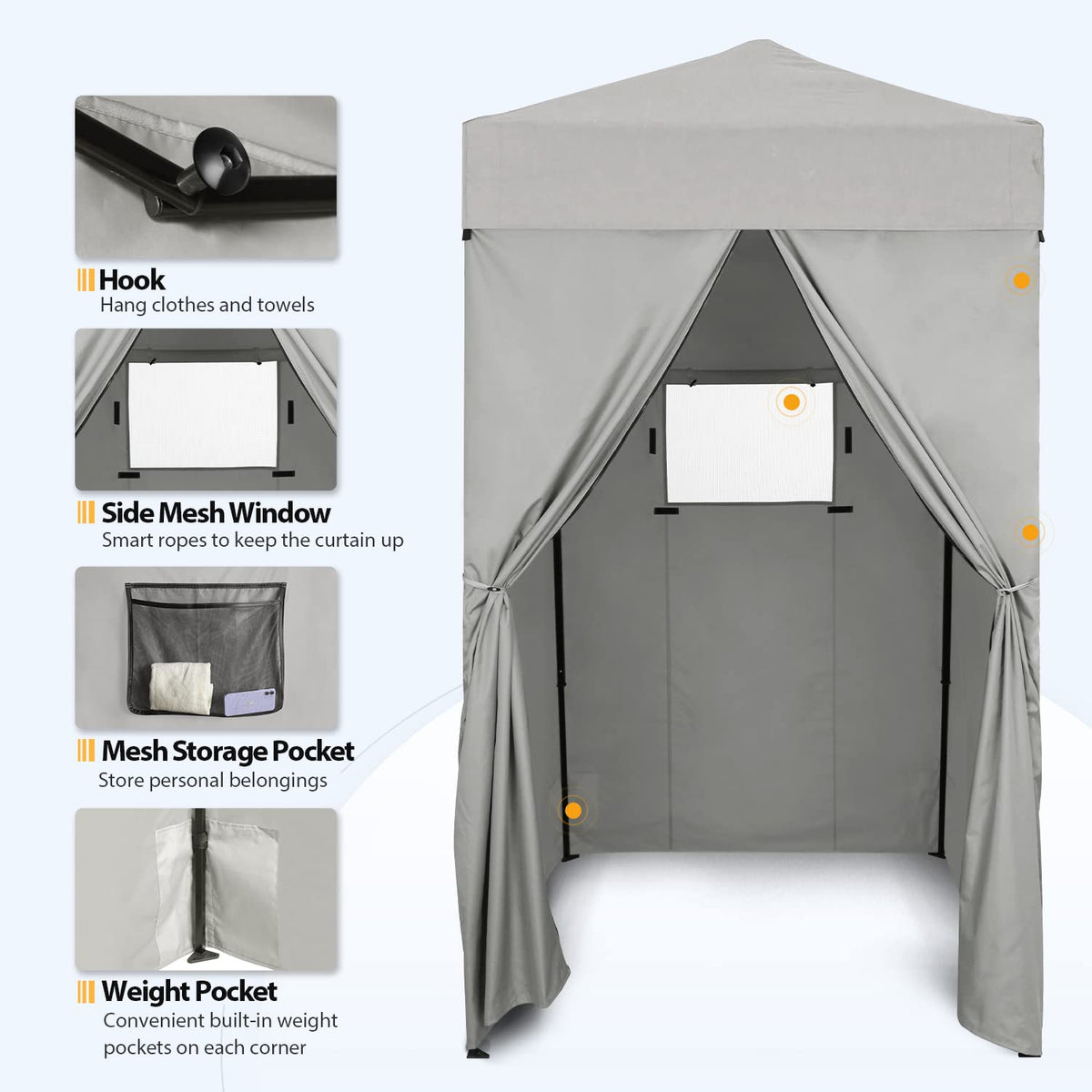 EAGLE PEAK Flex Ultra Compact 4x4 Pop-up Canopy with 15 Pods Hydroponics Growing System