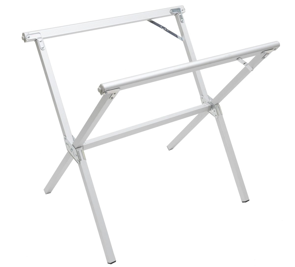 ALPS Mountaineering Folding Camping Table with Smooth Easy-to-Clean Roll Top and Sturdy and Lightweight Aluminum X Frame, Shoulder Carry Bag, Square, Silver - New