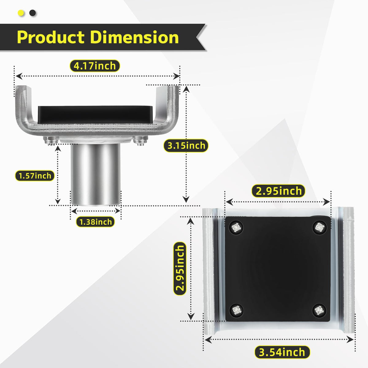 Aumtoni 5215754 Car Lift Frame Cradle Pads Fits for BendPak Lifts Pre-2016 XPR-Series, GP-7, MaxJax M6K & Dannmar 2-Post Lifts，4 Set 35mm Auto Lift Adapter, Car Lift Adapter