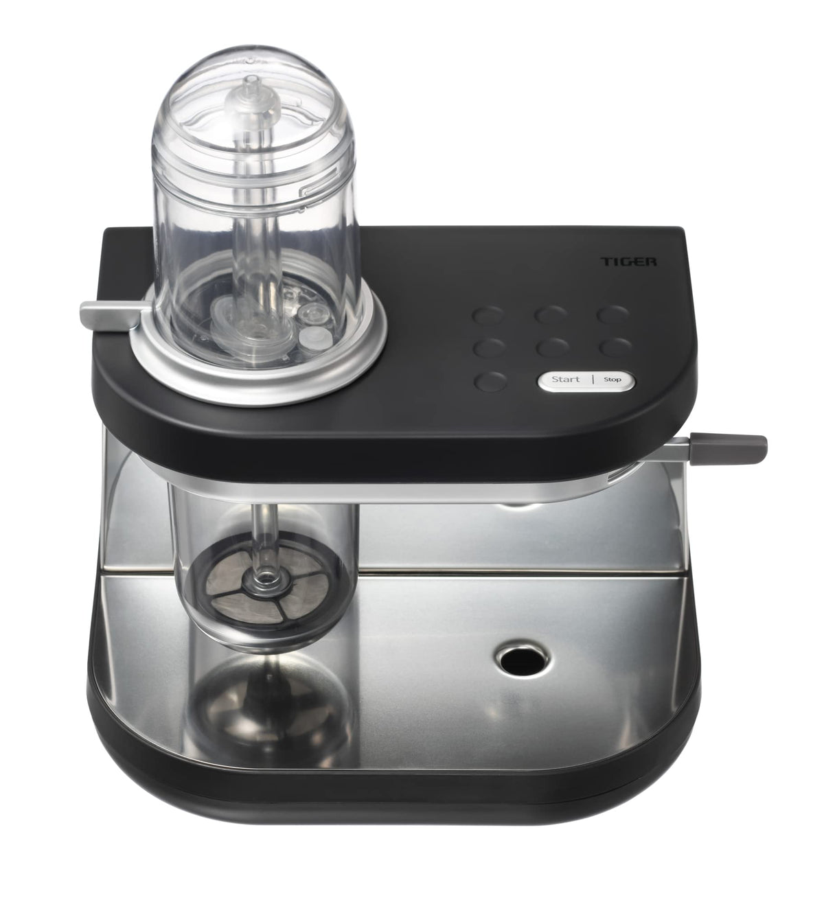 Tiger Siphonysta Brewing Coffee Maker, Programmable Single-Serve Siphon Coffee Machine, Premium Brewer, Stainless Steel-Enhanced Design, Black