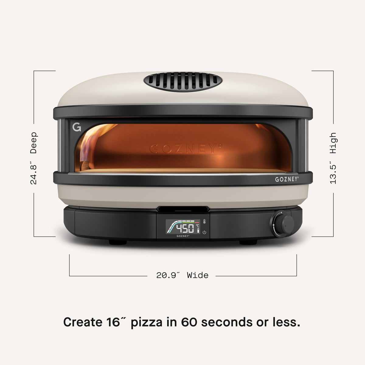 Gozney Arc XL Outdoor Pizza Oven, Propane Gas Pizza Oven, Precision Flame Control, Cooks 16" Pizza in 60 Seconds, Heats up to 950F - Bone