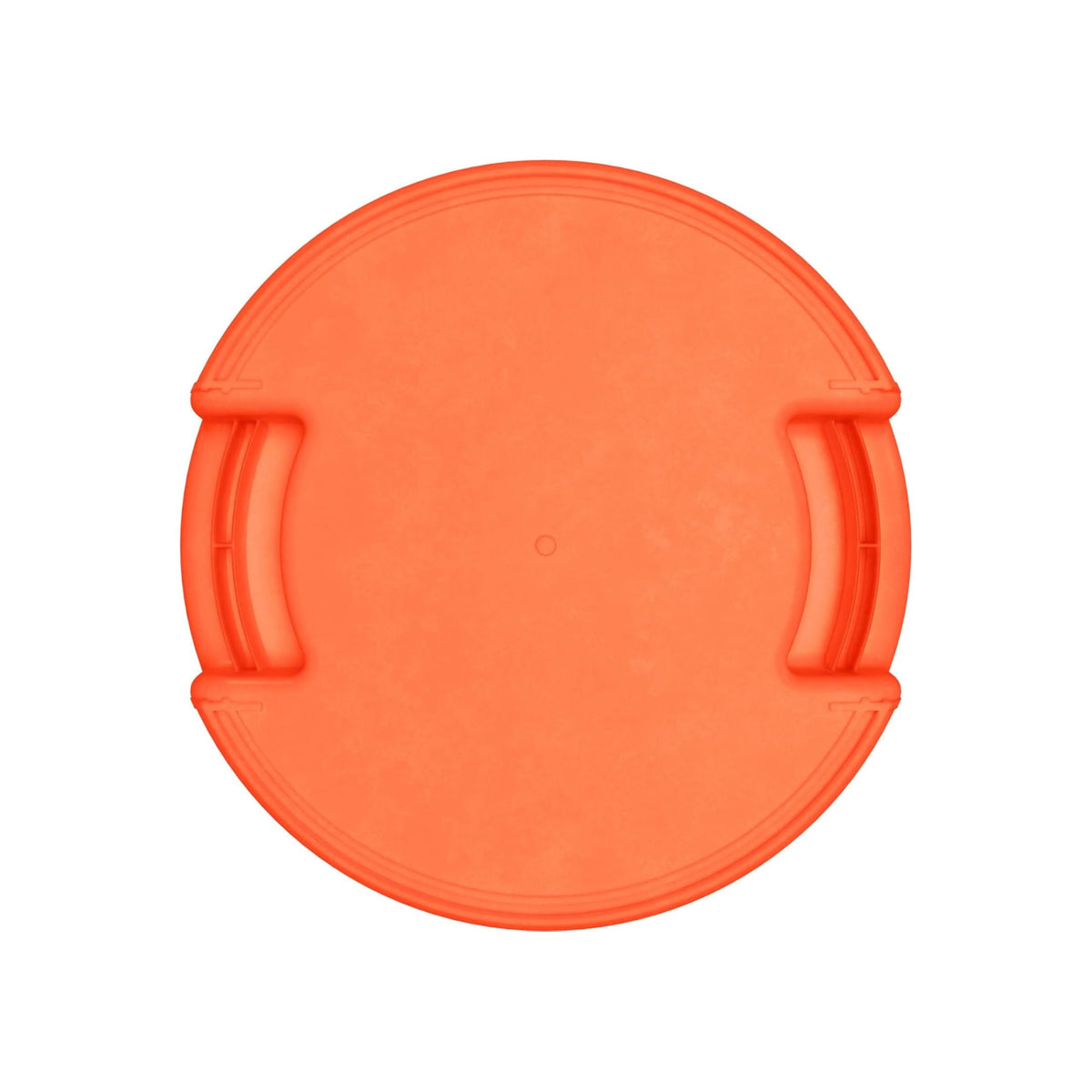 SPARTA Bronco Waste Container Trash Container, Round Trash Bin for Disposal, 10 Gallons, Orange, (Pack of 6)