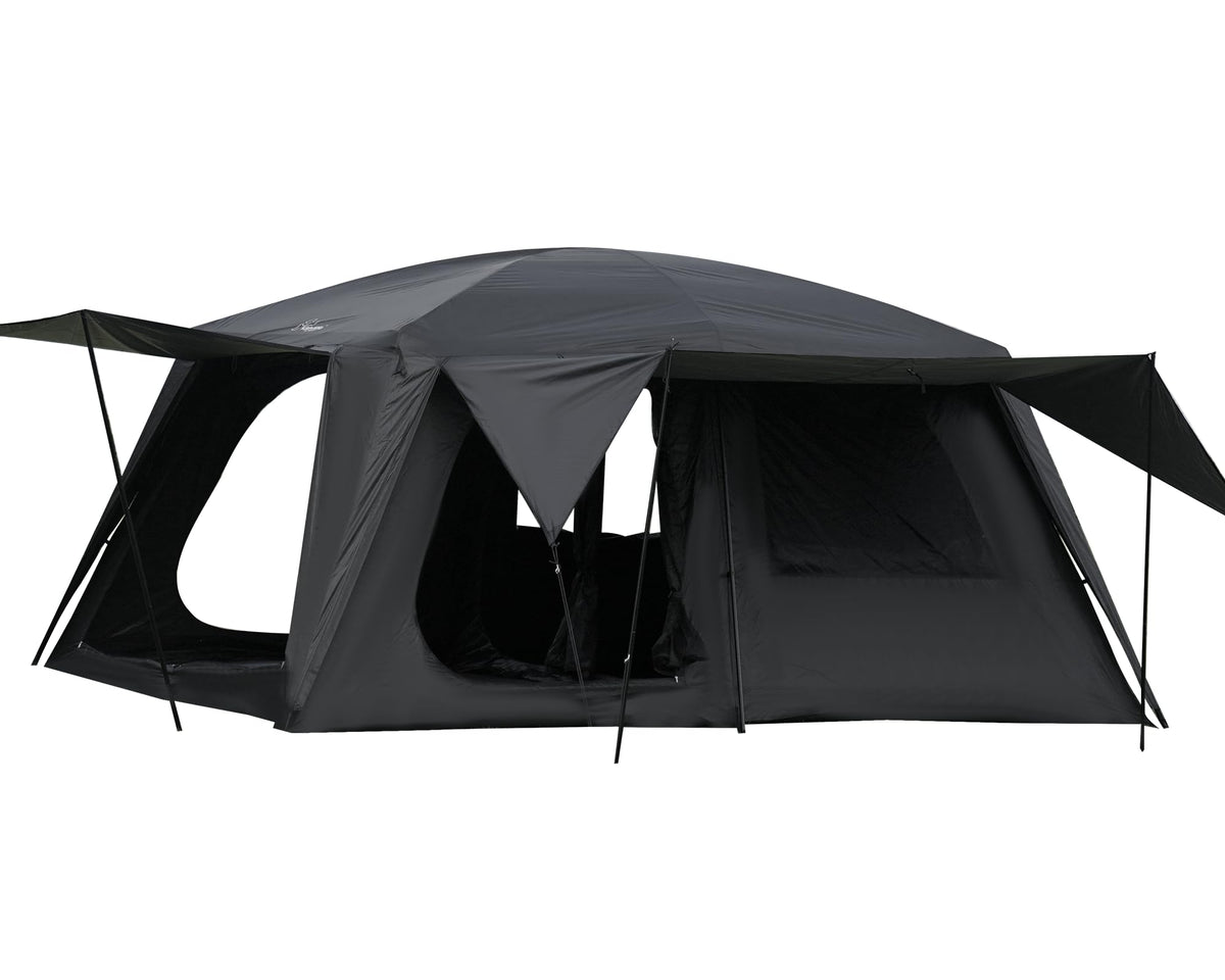 Vidalido 4-6 Person Camping Tent with 3 Door 2 Room Large Family Cabin Tents, Double Layer Waterproof Portable Glamping Tent, Big Tents for Outdoor Camping Hiking and Backpacking