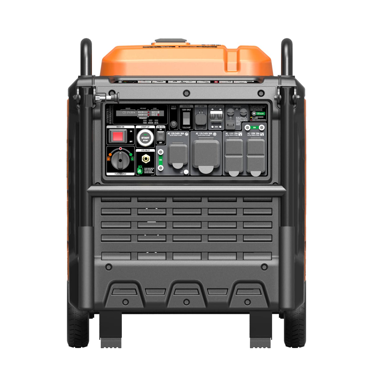GENMAX Portable Generator, 9000W Super QuietDual Fuel Portable Engine with Parallel Capability, Remote/Electric Start, Ideal for Home backup power.EPA &CARB Compliant (GM9000iEDC)