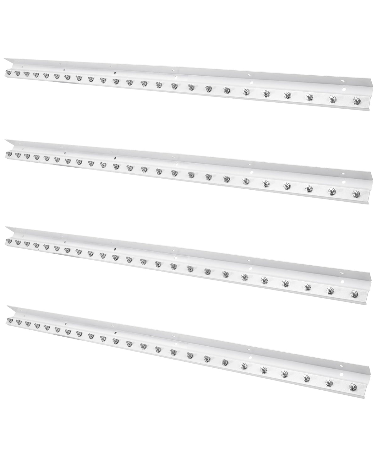 16 Foot Strip Curtain Door Hardware, Commercial Industrial Use Plastic Strip Door Hanger（Not Equipped With Plastic Rubber Curtain）, Galvanized Steel, Fit for Porch/Garage/Warehouse/Pet House Curtain